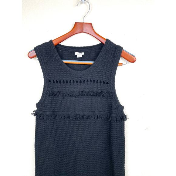 J. Crew Womens Dress Sz M Crochet Fringe Dark Fairy Earthy Witchy Whimsigoth - Picture 3 of 6